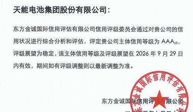 DT电子官网喜获最高信誉评级AAA